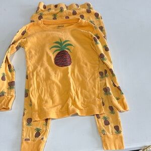 Pineapple Print Kids Pajama Set